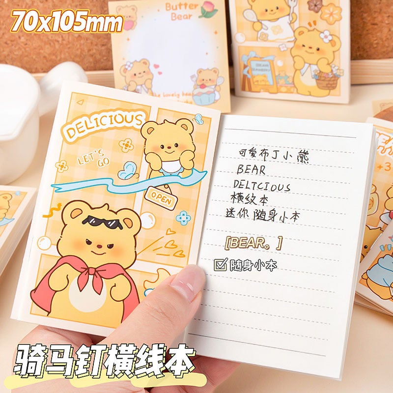 Creative Cartoon Pocket For Students Small Prizes Mini Horizontal Line Notebook Portable Small Notebook Stationery Small Gifts - Image 4